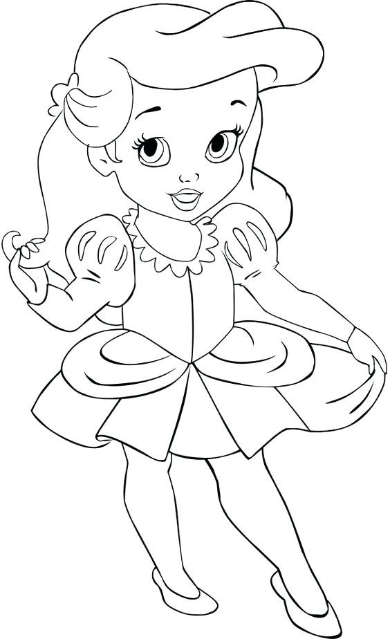 Baby Princesses Coloring Pages
 Baby Disney Princess Coloring Pages at GetColorings