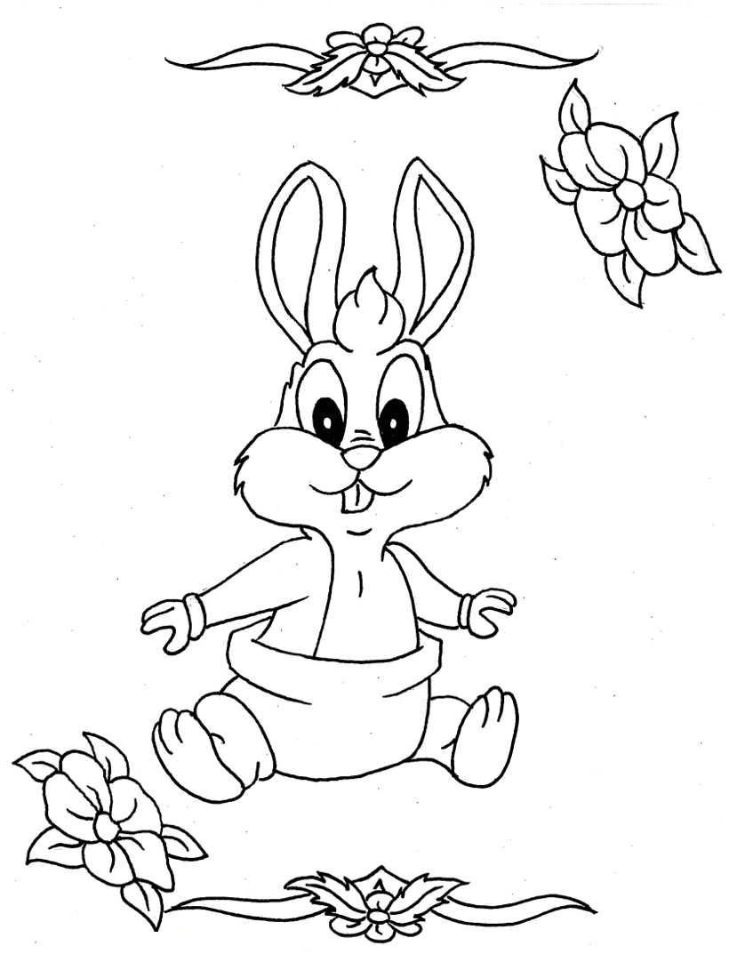 Baby Rabbit Coloring Pages
 Animal Coloring Pages
