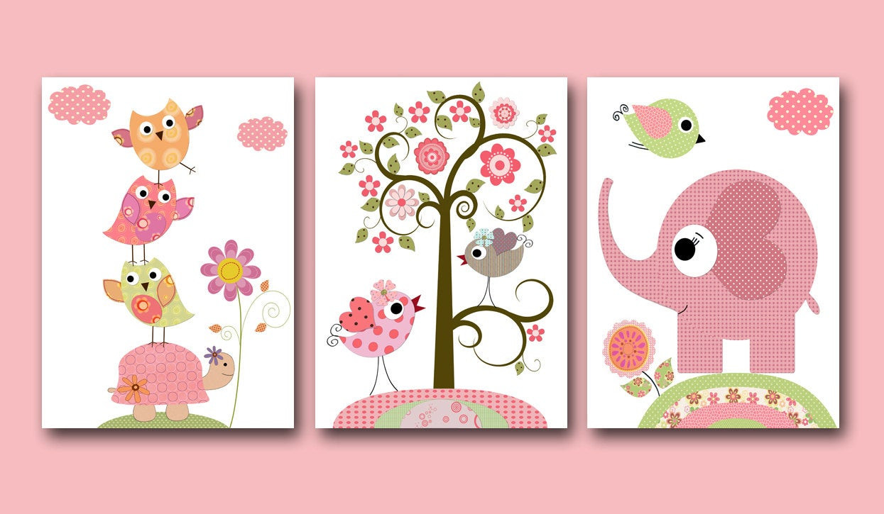 Baby Room Wall Decorations
 Kids Wall Art Baby Girl Nursery Baby Girl Room Decor Nursery