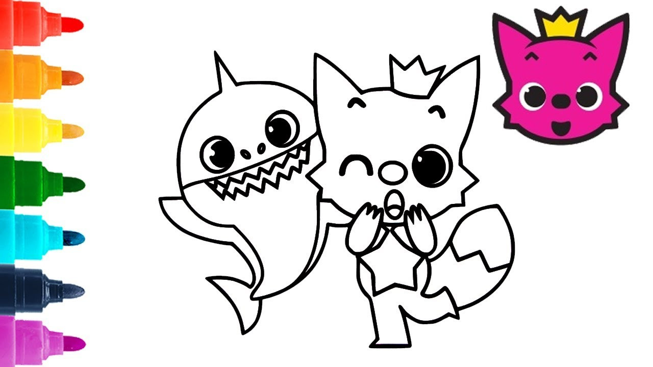 Baby Shark Coloring Book
 Pinkfong & Baby Shark Coloring Pages for Kids