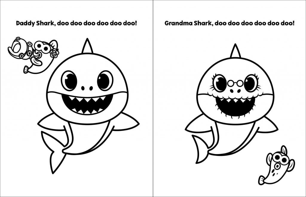 Baby Shark Coloring Book
 Do you kids love sharks Baby shark coloring pages is all