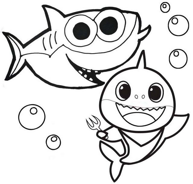 Baby Shark Coloring Pages Printable
 Amazing Baby Shark Coloring Page