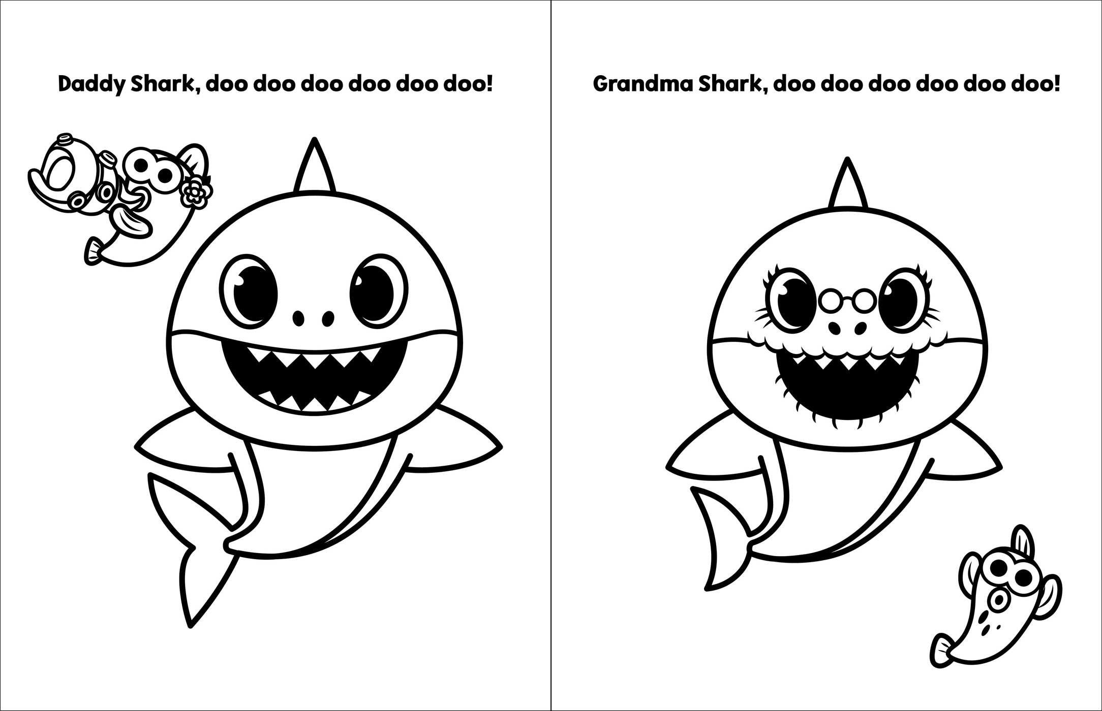 Baby Shark Coloring Pages Printable
 Baby Shark Coloring Pages For Kids Sketch Coloring Page
