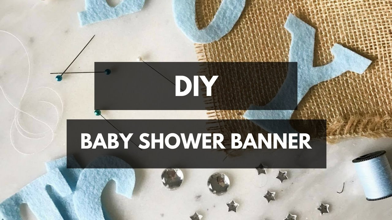 Baby Shower Banners Diy
 DIY Baby Shower Banner