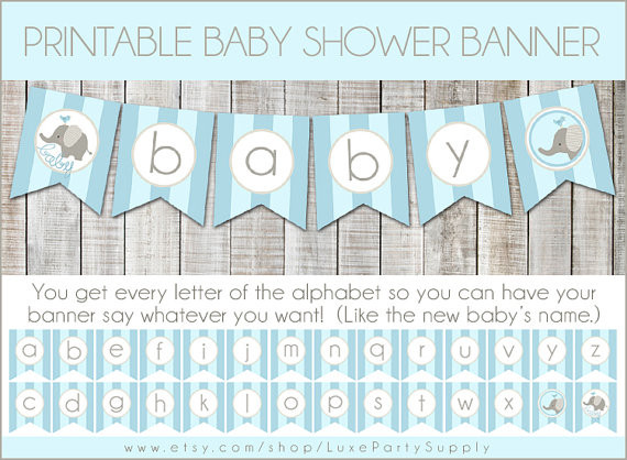 Baby Shower Banners Diy
 DIY Baby Shower Banners s and for