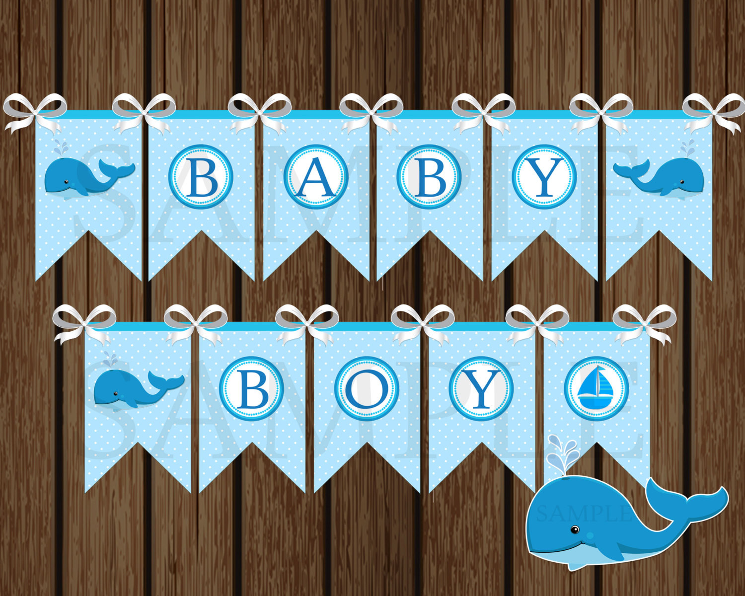 Baby Shower Banners Diy
 Baby Boy Whale Banner DIY Whale Baby Shower Banner Shower