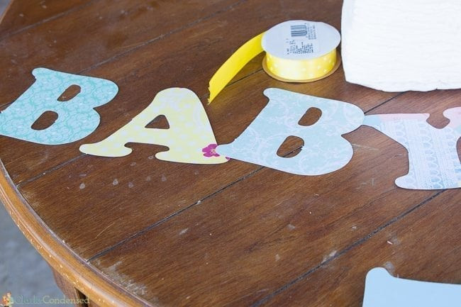 Baby Shower Banners Diy
 DIY Baby Shower Banner