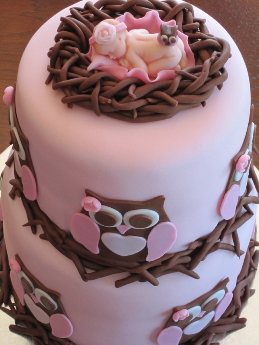 Baby Shower Cake Recipes
 Owl Baby Shower Cake CakeCentral