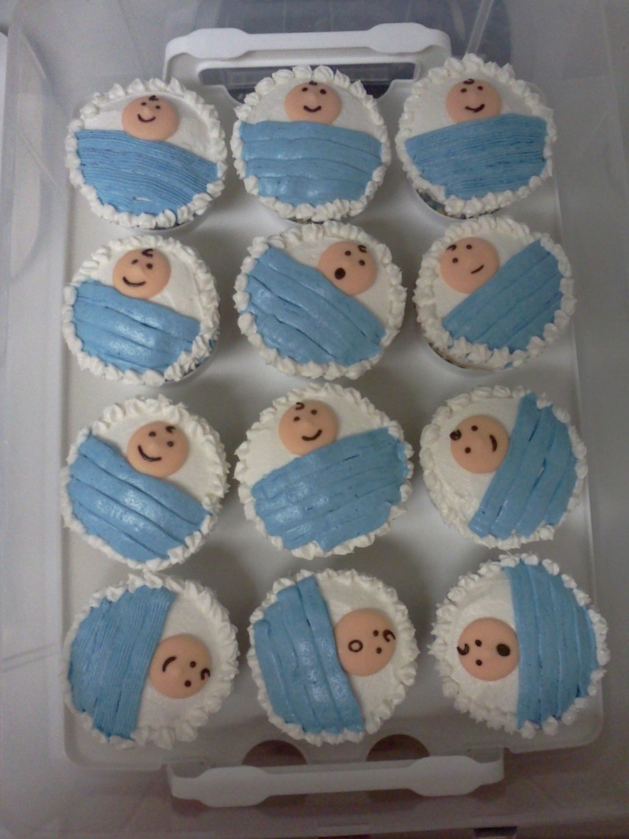 Baby Shower Cakes And Cupcakes
 Baby Shower Cupcakes CakeCentral