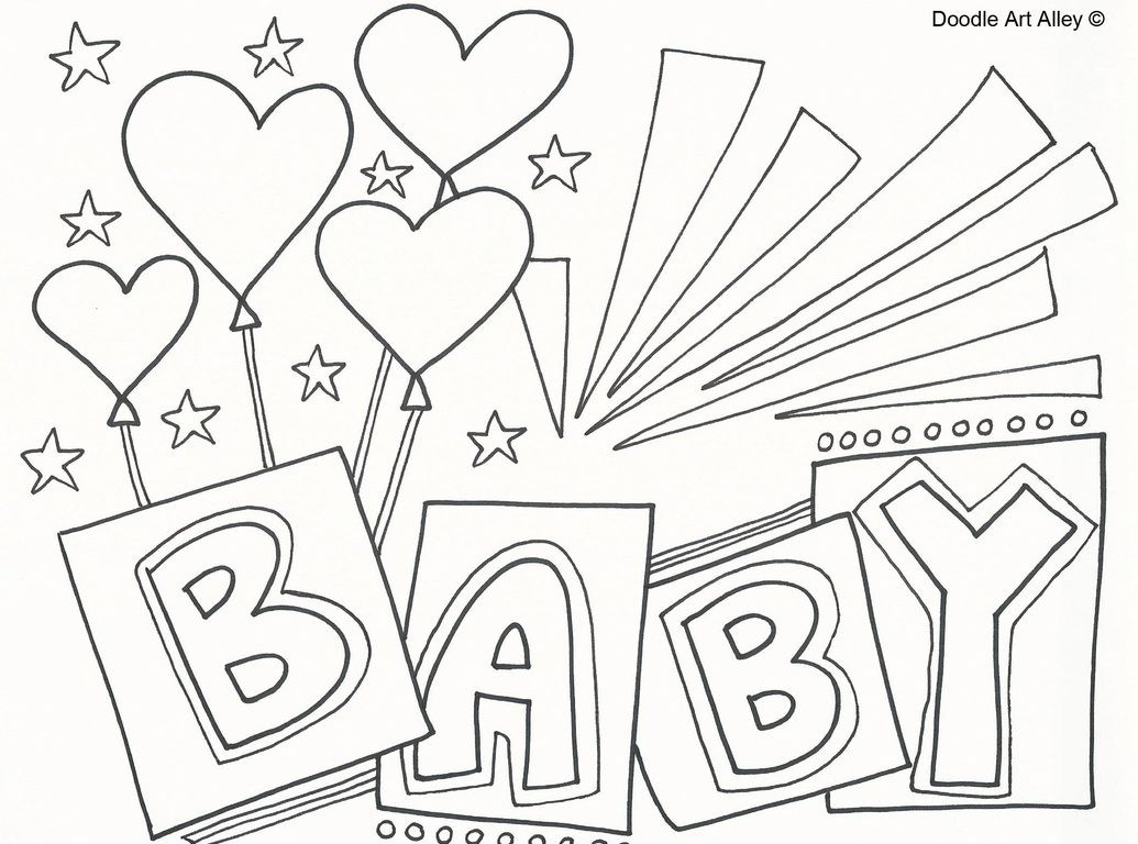 Baby Shower Coloring
 Baby Shower Drawing at GetDrawings