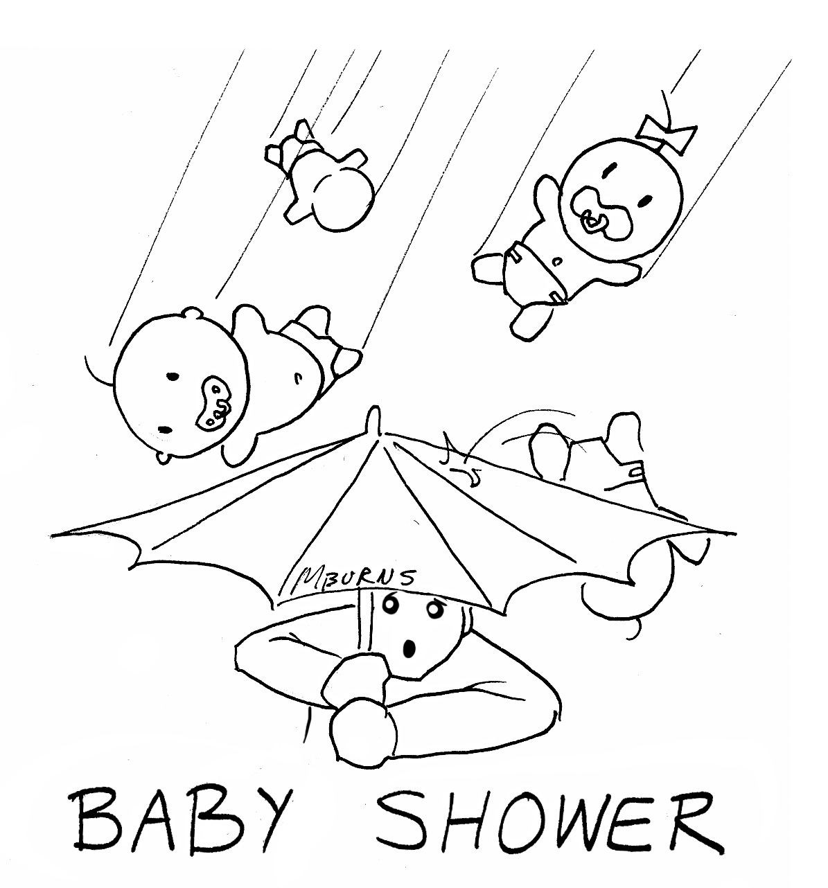 Baby Shower Coloring
 Free Printable Baby Shower Coloring Pages Coloring Home