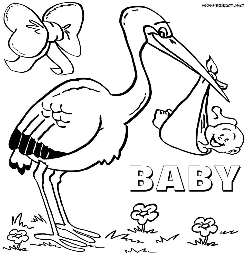 Baby Shower Coloring
 Cute And Latest Baby Coloring Pages