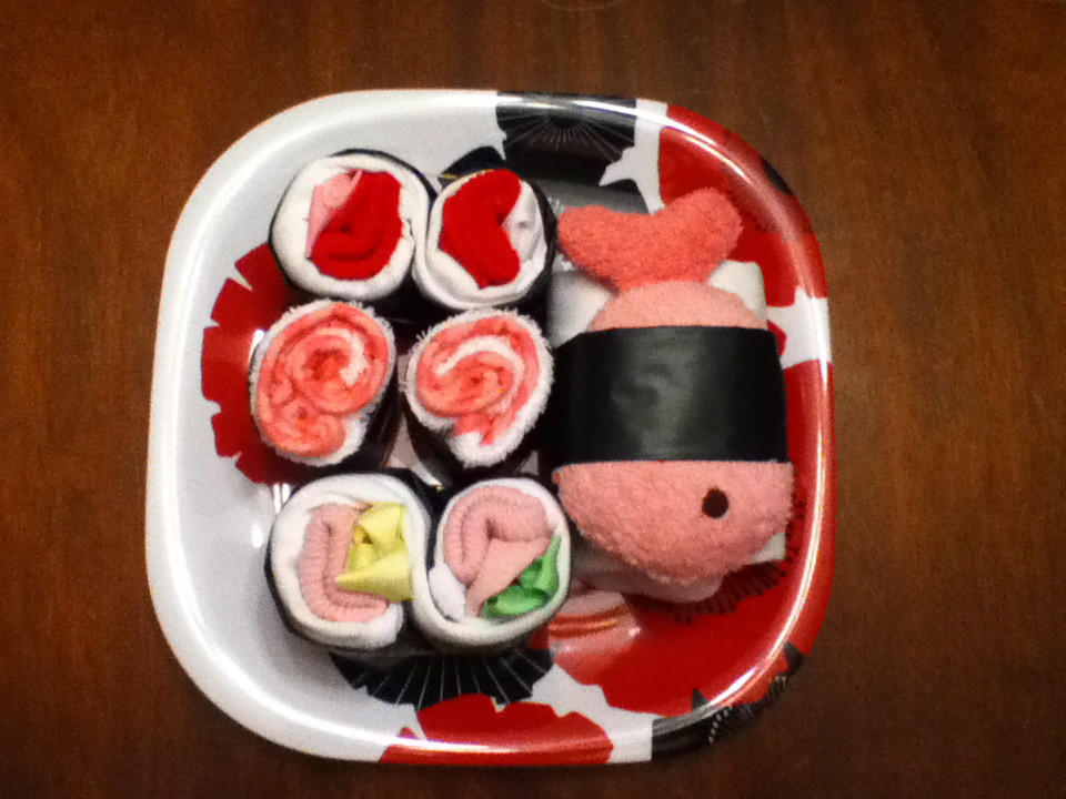Baby Shower Craft Gift Ideas
 Make a Sushi Baby Shower Gift Dollar Store Crafts