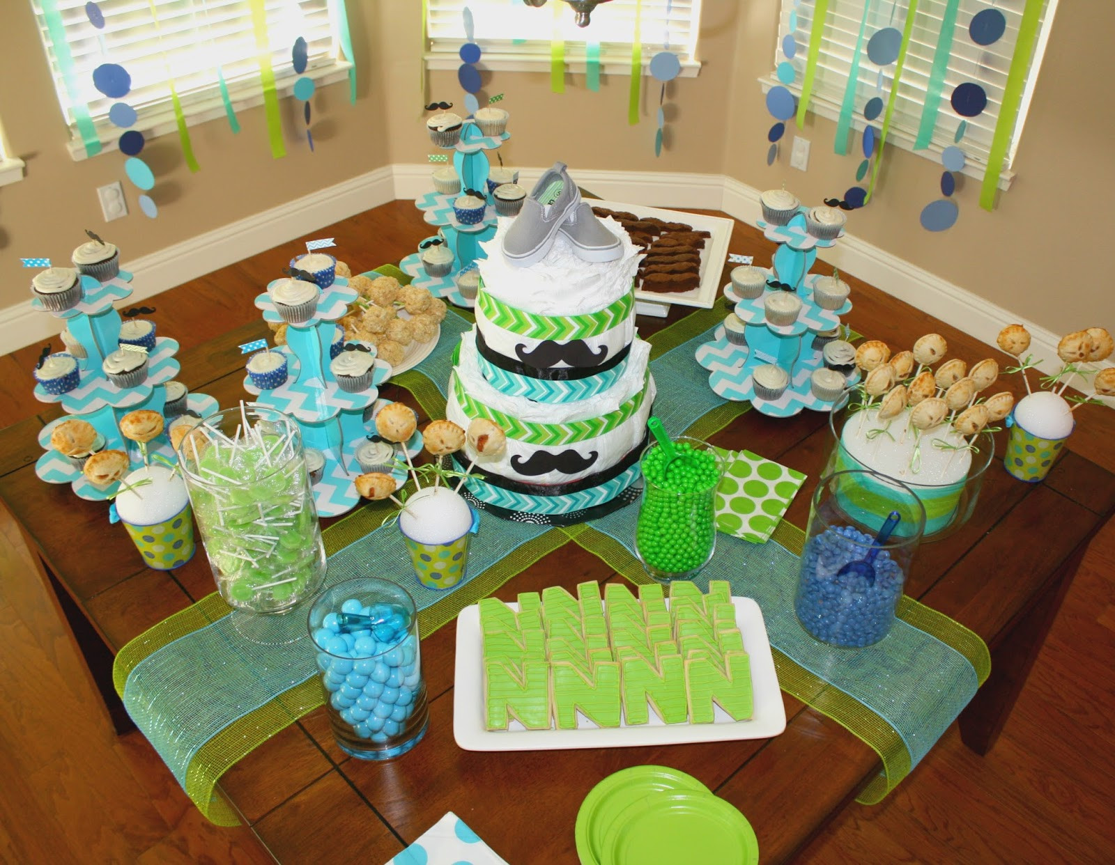 Baby Shower Dessert Table
 all things katie marie Baby Shower for Nolan