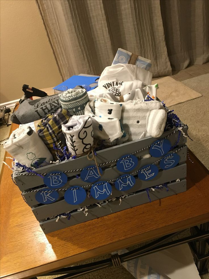 Baby Shower Gift Ideas Boy
 Baby shower t basket I made It s great because the