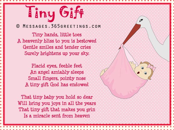 Baby Shower Gift Poems
 Free Sweet Baby Shower Poems 365greetings