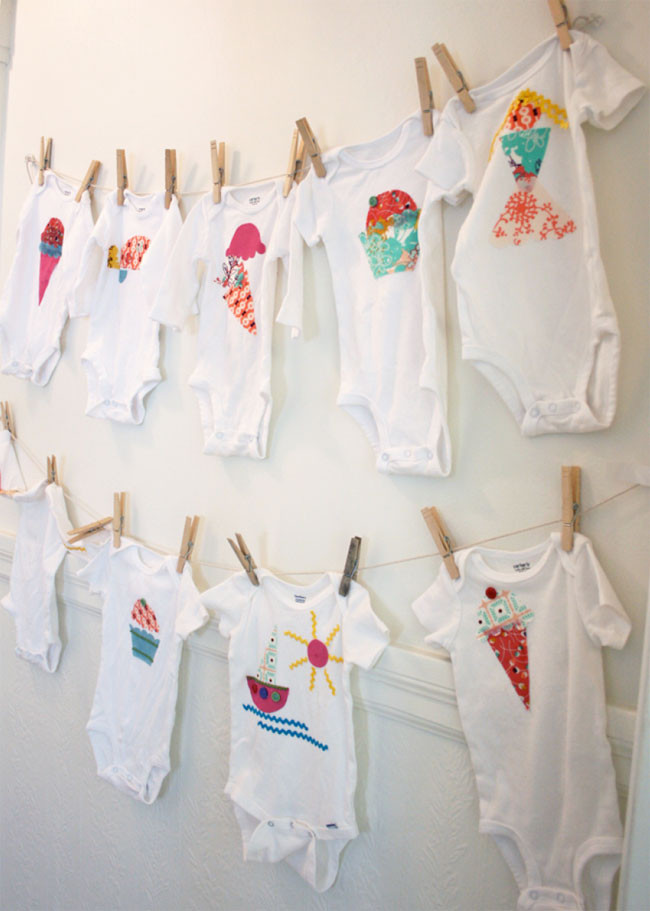 Baby Shower Onesie Decorating Ideas
 I Heart Pears Decorating onesies during baby shower