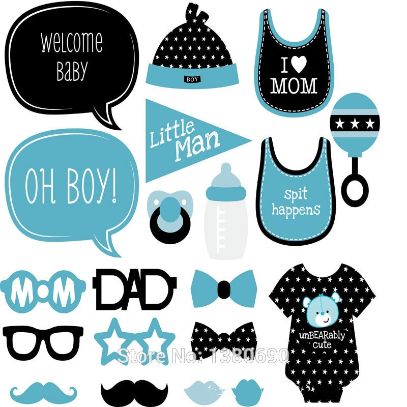 Baby Shower Photo Booth Props DIY
 Aliexpress Buy DIY Baby Shower Booth Props