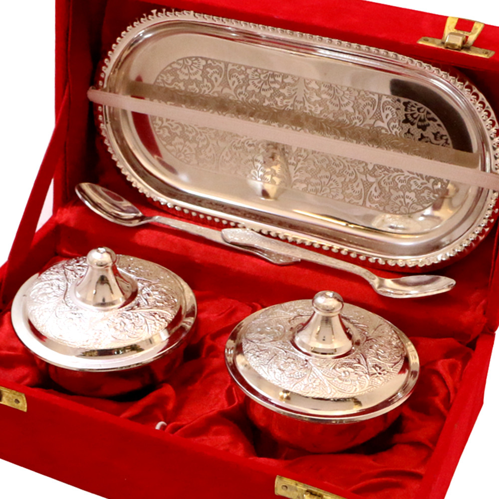 Baby Shower Return Gift Ideas For Guests
 Buy German Silver Handcrafted Bowl Set line