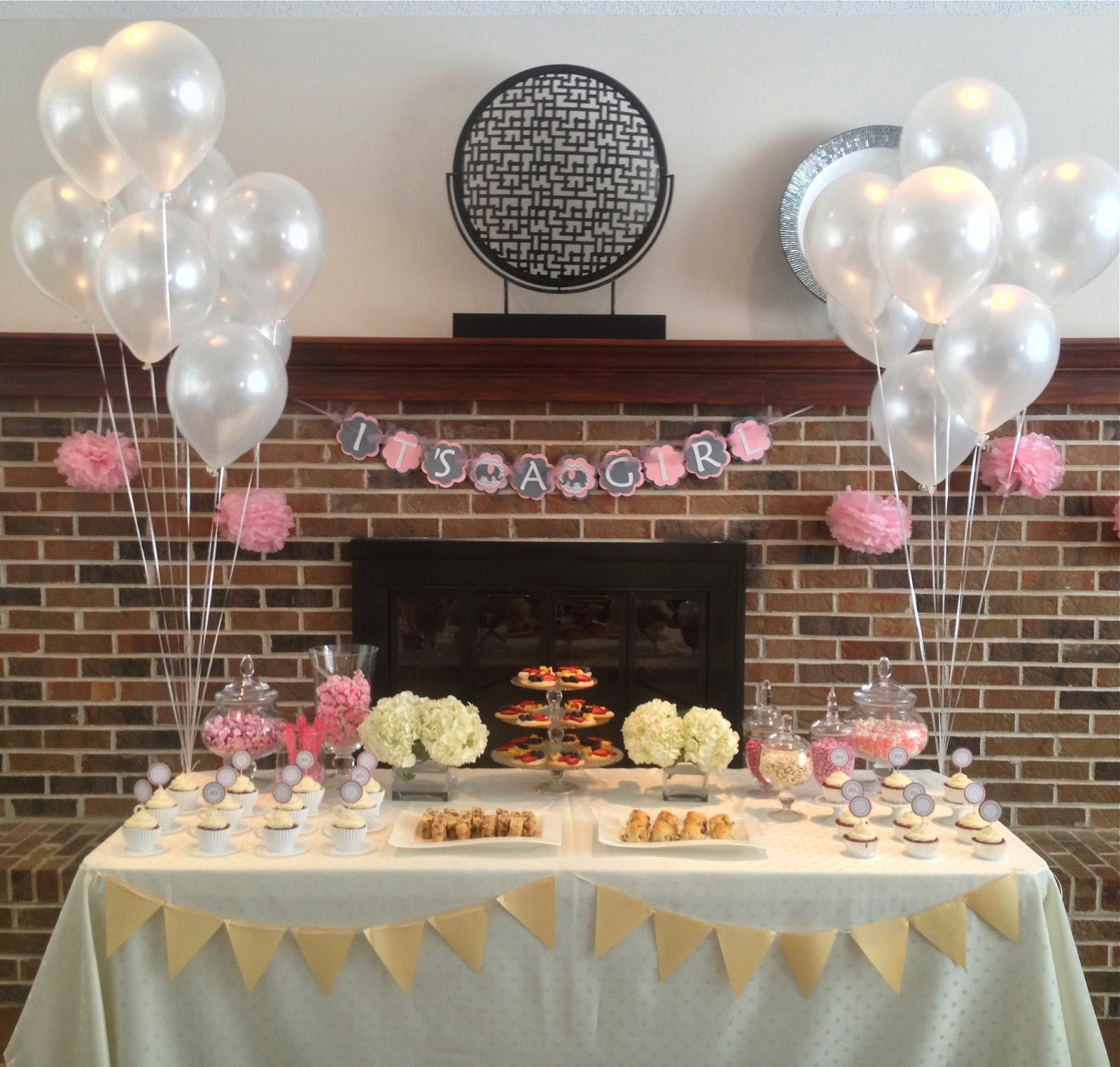 Baby Shower Tea Party Ideas
 Eat with Grace Pink and Grey Tea Party Themed Baby Shower