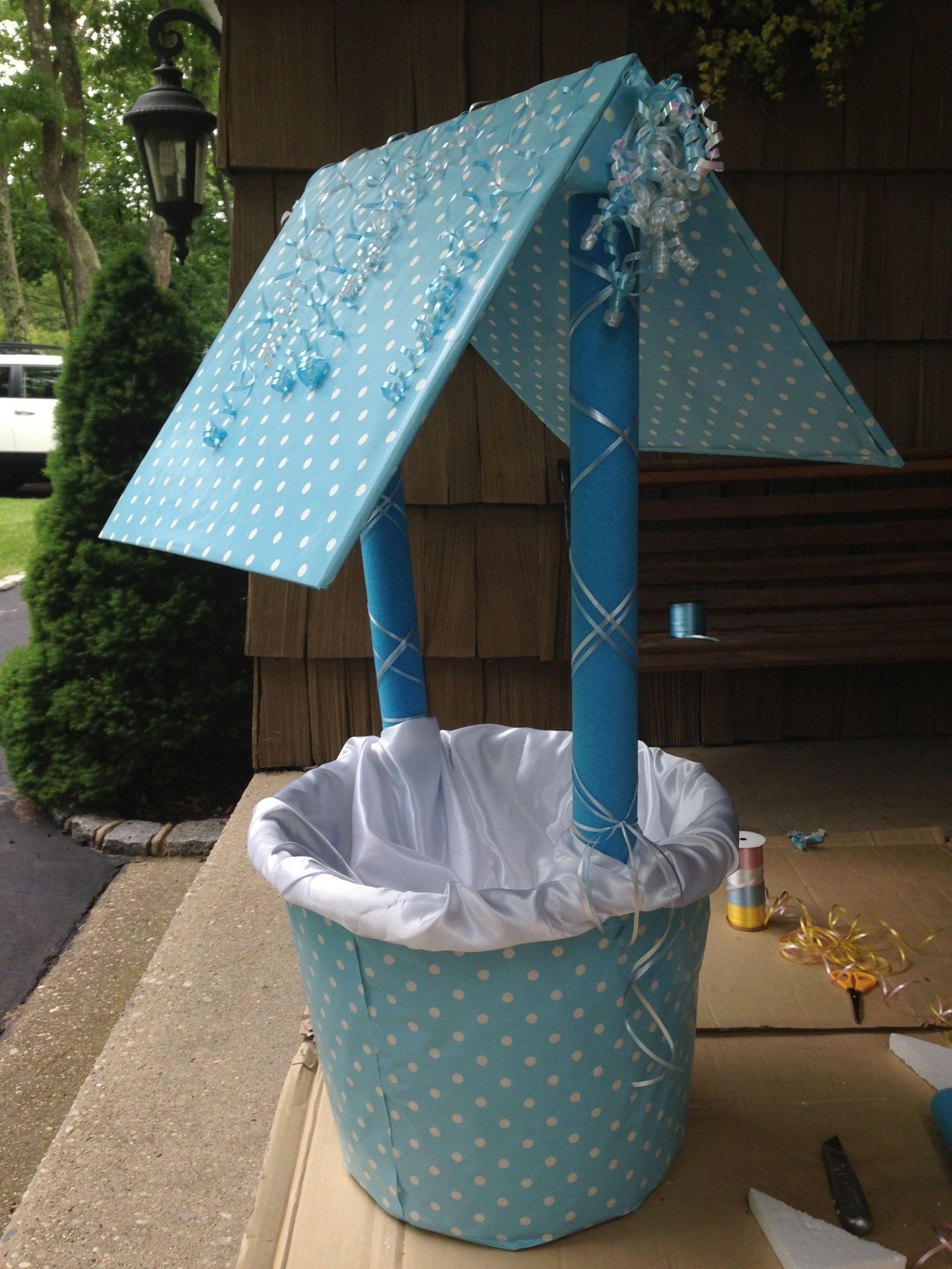 Baby Shower Wishing Well Gift Ideas
 GOOD IDEA TO USE A BASKET OR A LARGE FLOWER POT FOR THE