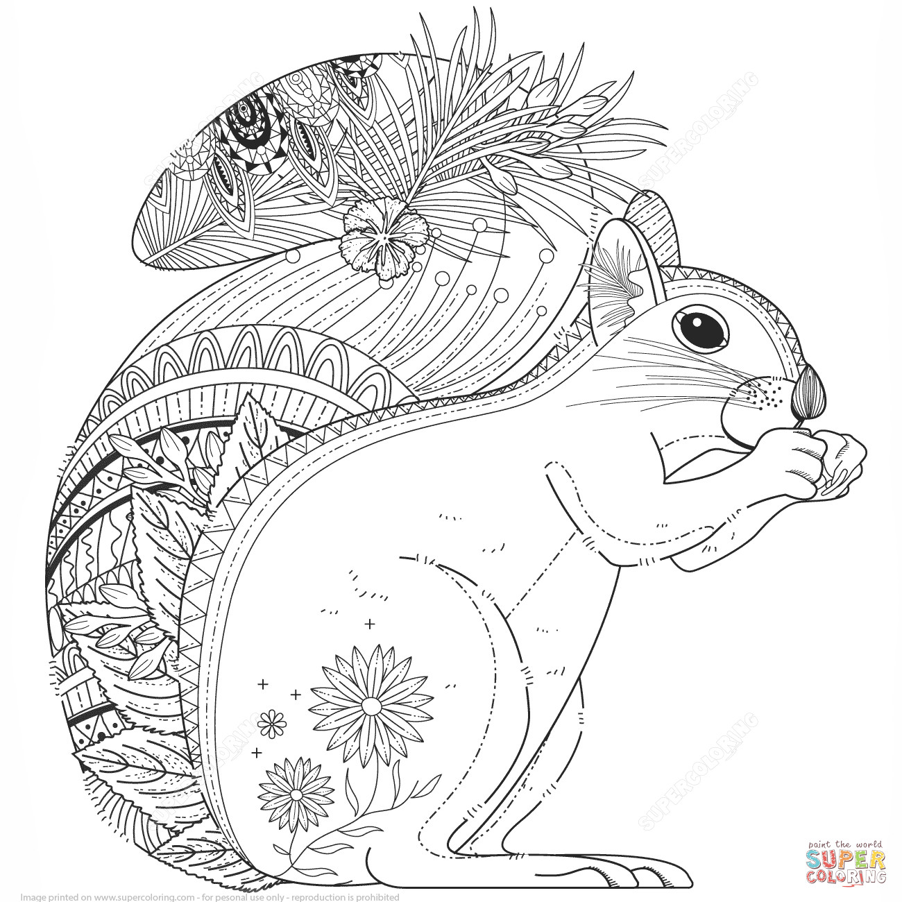 Baby Squirrel Coloring Pages
 Cartoon Squirrel Coloring Pages at GetColorings