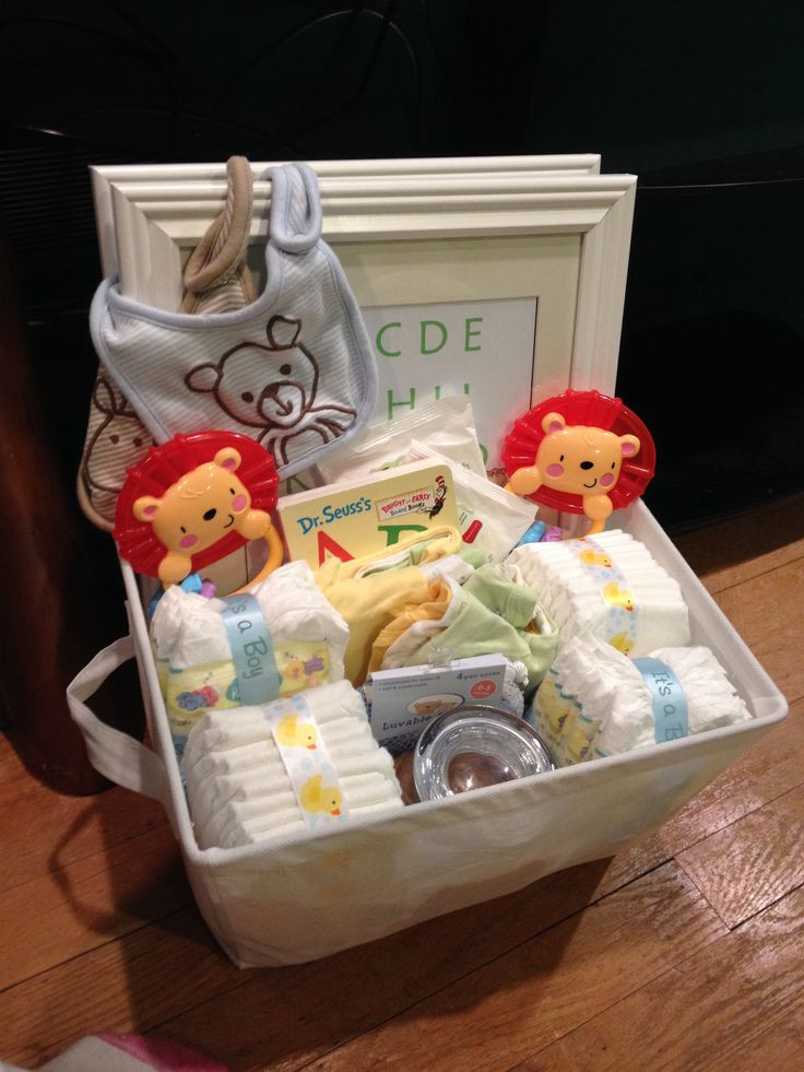 Baby Twin Gift Ideas
 Baby shower t basket for twin boys