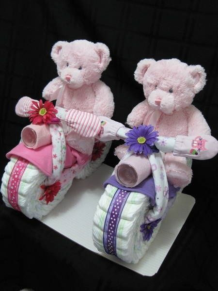 Baby Twin Gift Ideas
 Twin Girl Diaper Cake Ideas 8483