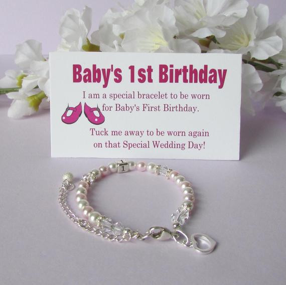 Babys First Birthday Gift Ideas
 Baby s 1st Birthday Gift Bracelet Baby to Bride Growing