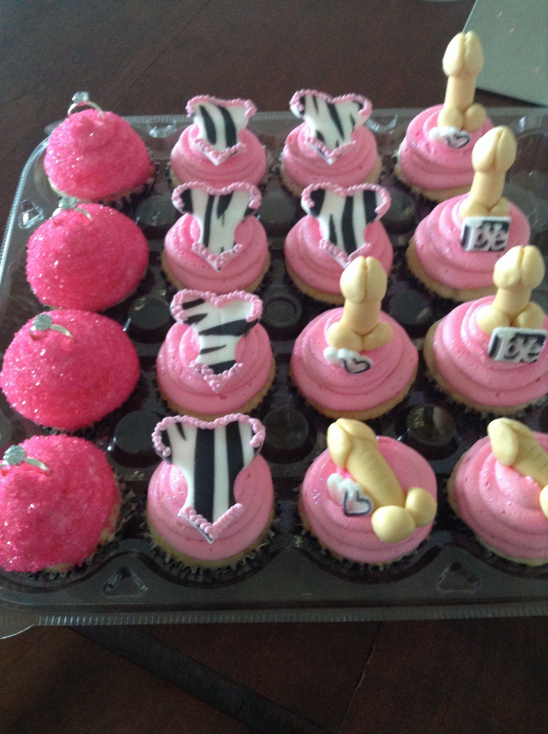 Bachelorette Party Cupcake Ideas
 Bachelorette cupcakes Perfect for sugar and spice