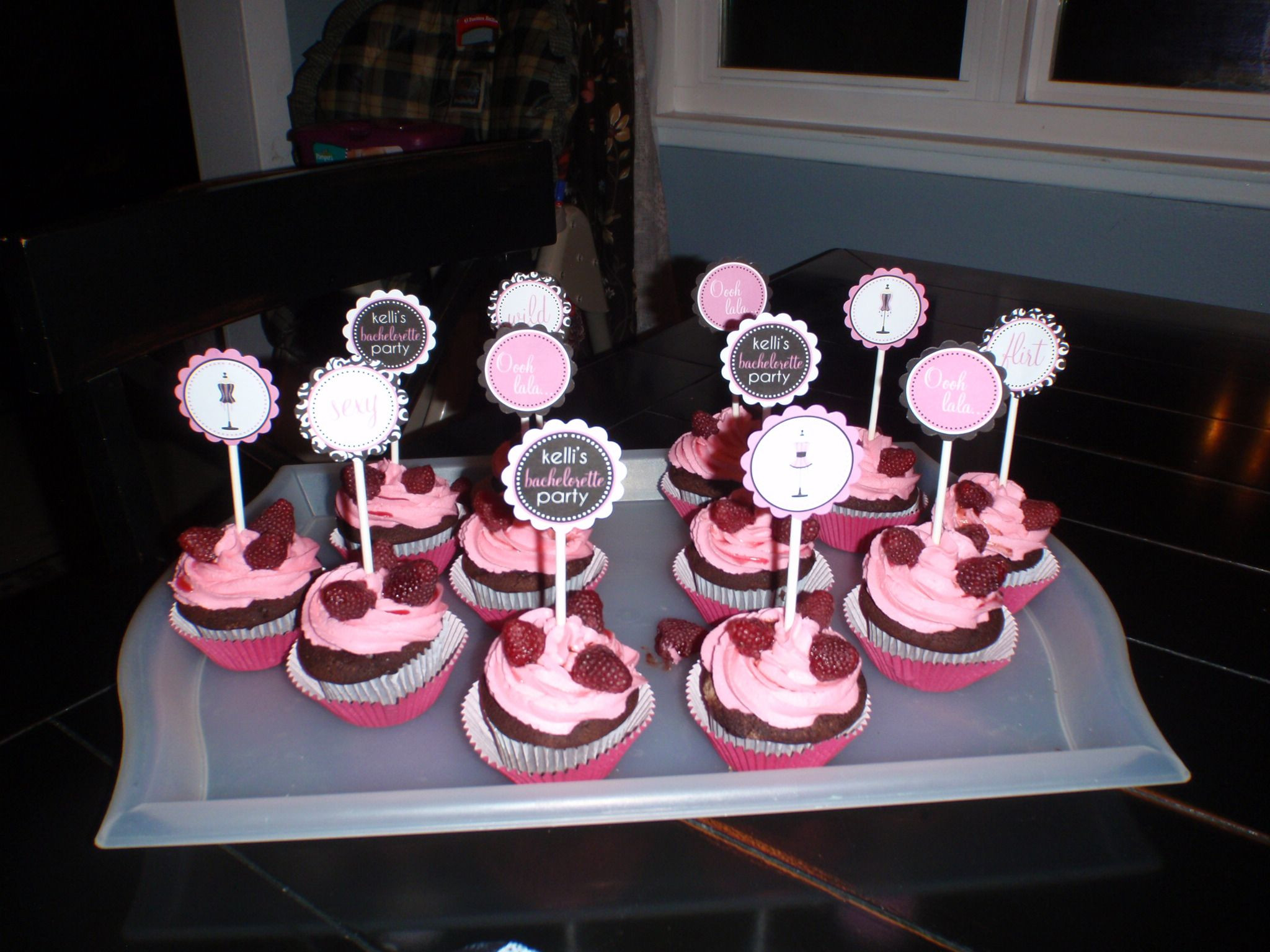 Bachelorette Party Cupcake Ideas
 I love the personalized cupcake toppers Perfect cupcakes
