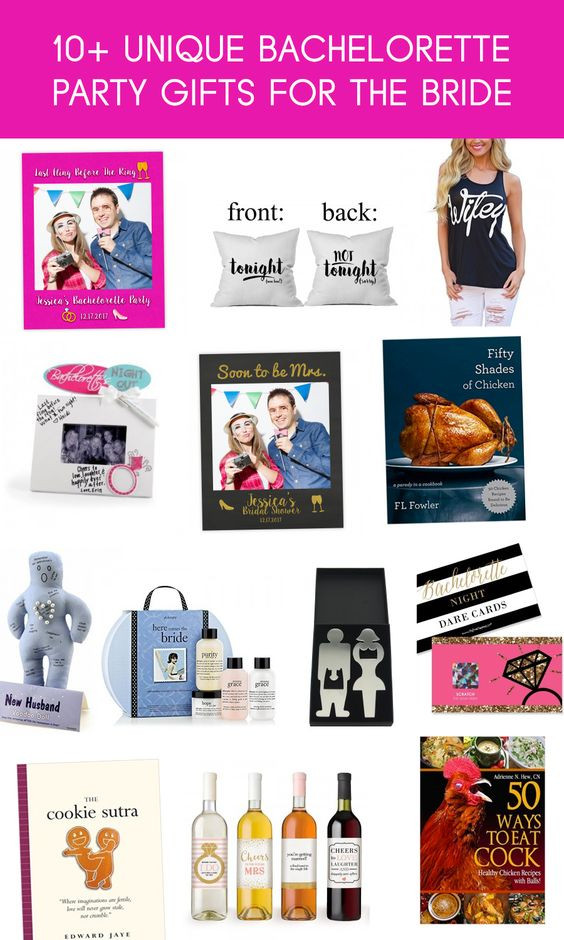 Bachelorette Party Gift Ideas For The Bride
 Here are some really fun and unique bachelorette t