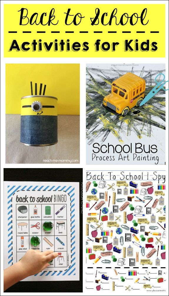 Back To School Crafts For Kids
 Back to School Activities for Kids Mess for Less