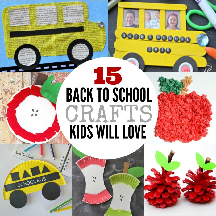 Back To School Crafts For Kids
 Back to School Crafts for Kids 15 crafts perfect for kids