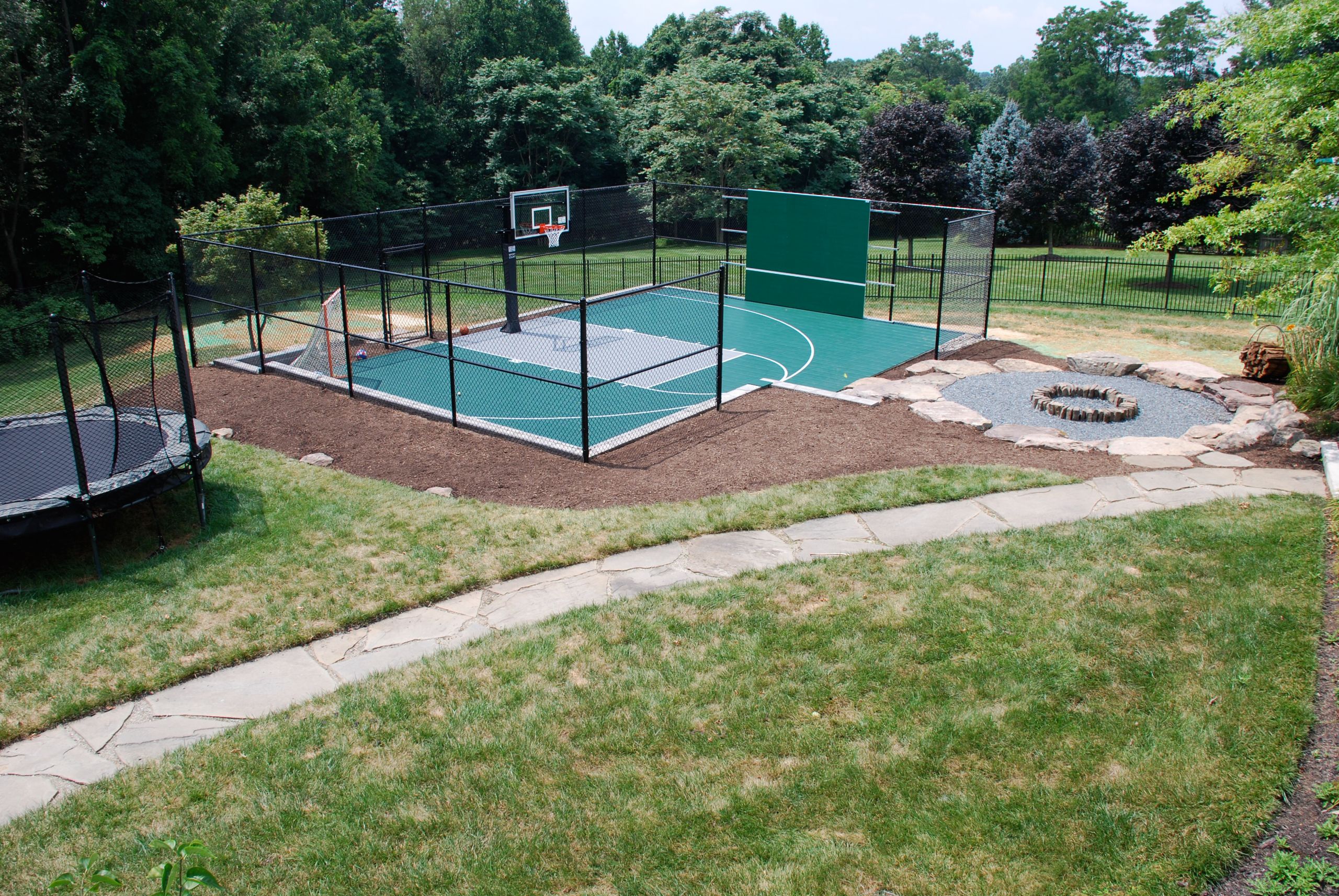 Backyard Basketball Courts
 Residential Outdoor Backyard Basketball Courts