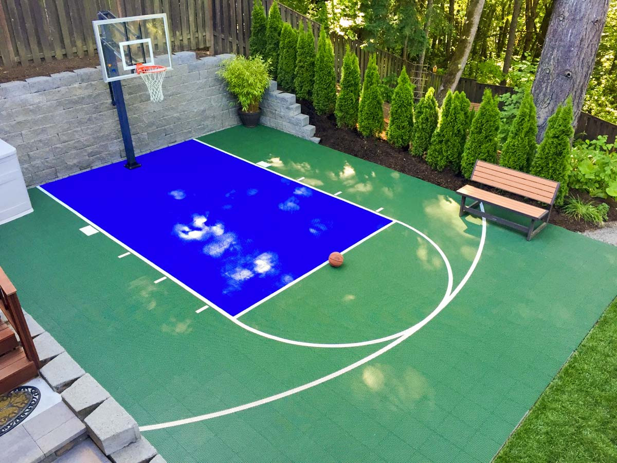 Backyard Basketball Courts
 20 x 30 Basketball Court DunkStar DIY Backyard Courts