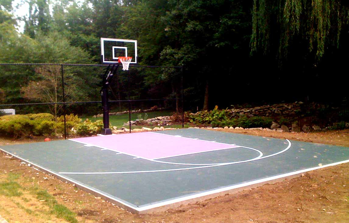 Backyard Basketball Courts
 Backyard Basketball Court Layout Tips and Dimensions