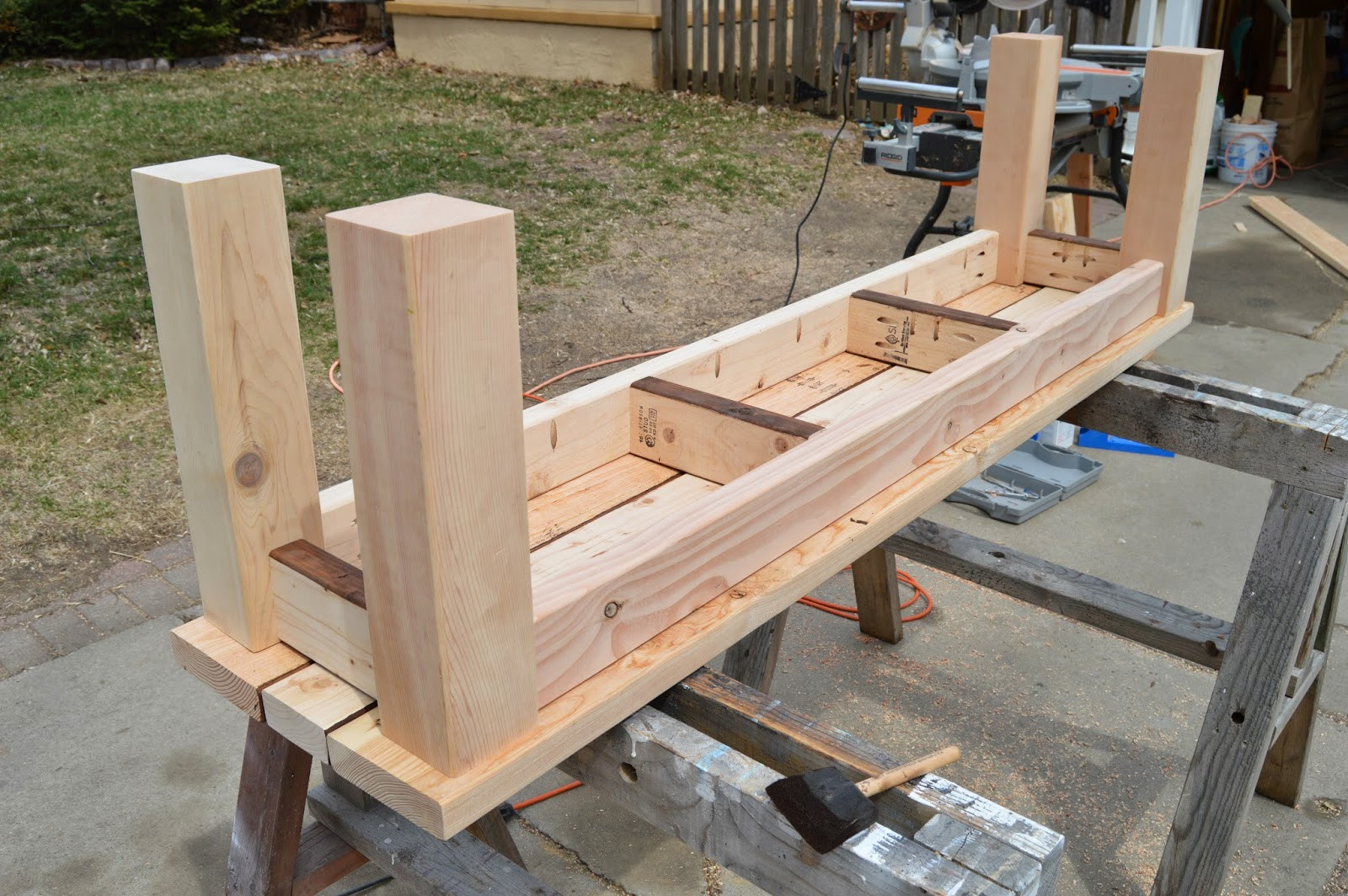 Backyard Bench Ideas
 KRUSE S WORKSHOP Simple Indoor Outdoor Rustic Bench Plan