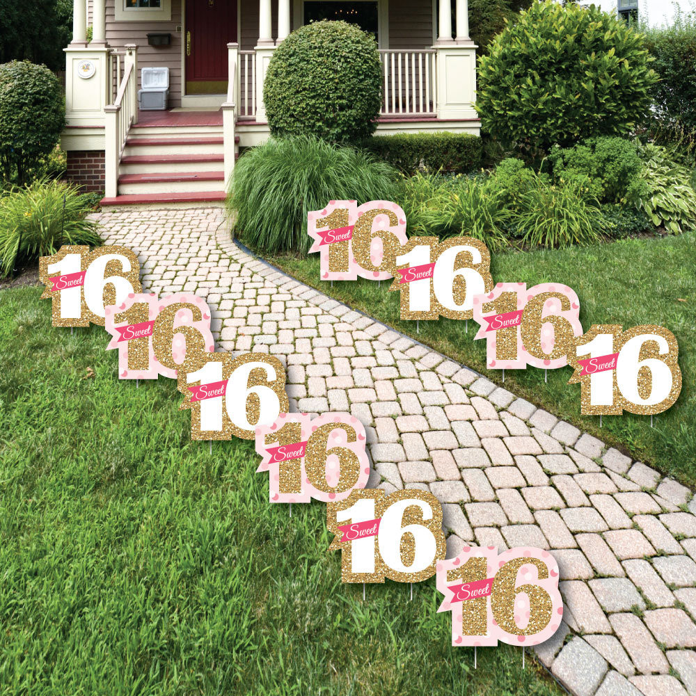 Backyard Birthday Party Ideas Sweet 16
 Sweet 16 Lawn Decorations Outdoor Birthday Party Yard