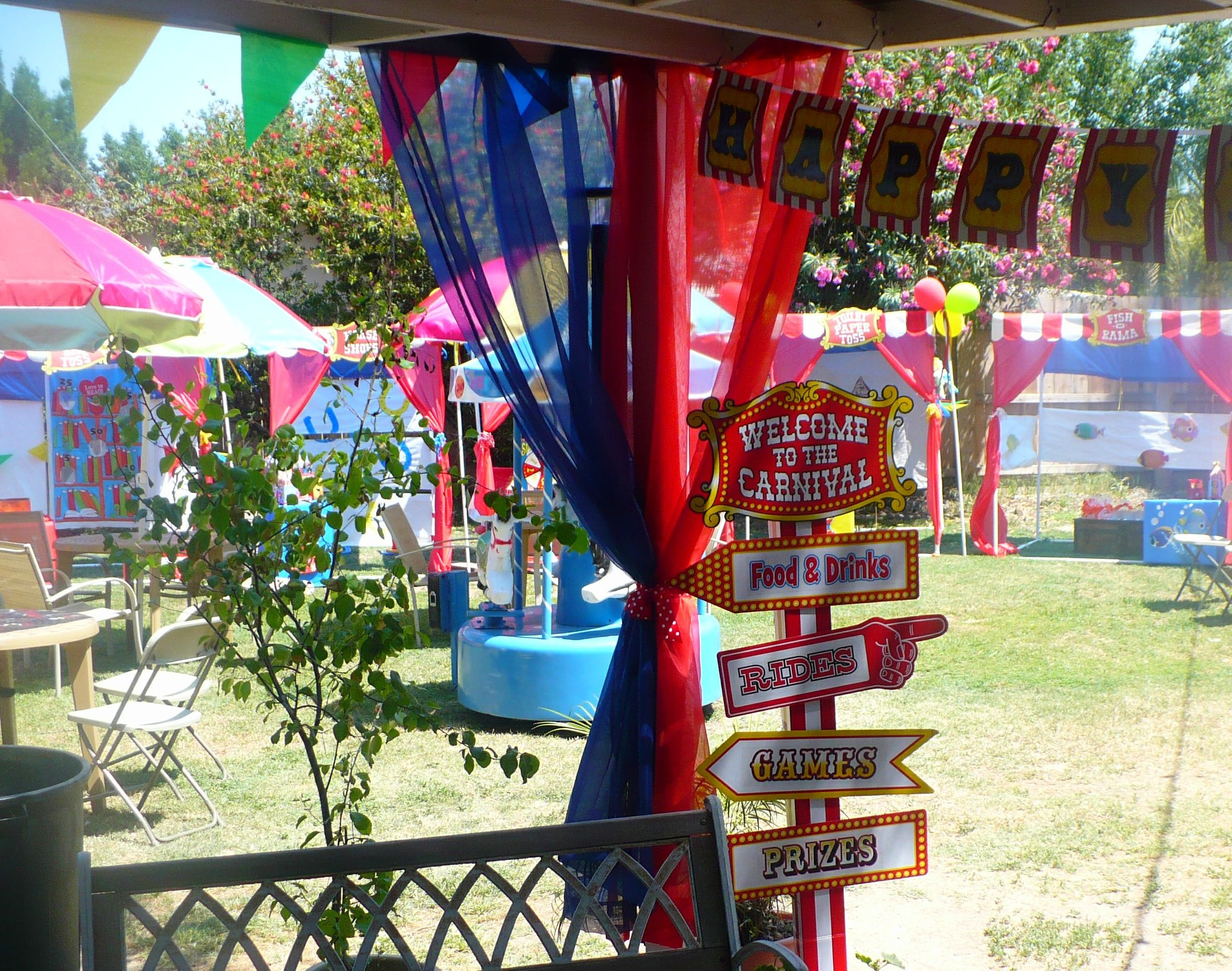 Backyard Carnival Theme Party Ideas
 Backyard carnival theme birthday party
