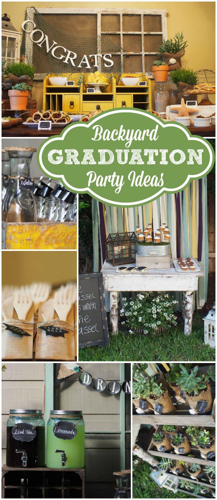 Backyard College Graduation Party Ideas
 192 best Graduation Party Ideas images on Pinterest