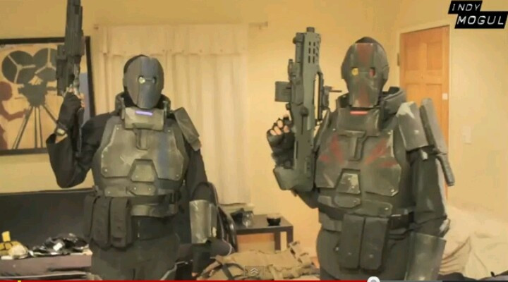 Backyard F X
 Great sci fi armor made from foam as seen on IndyMogul s