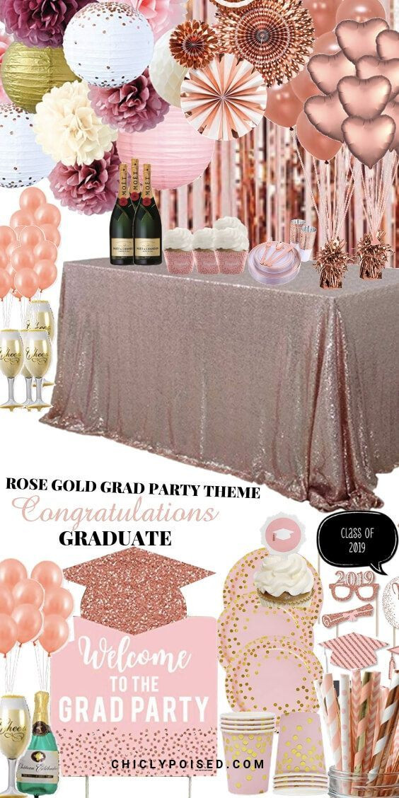Backyard Graduation Party Ideas Pink And Black Gold
 Select The Best Graduation Party Theme For Your 2020