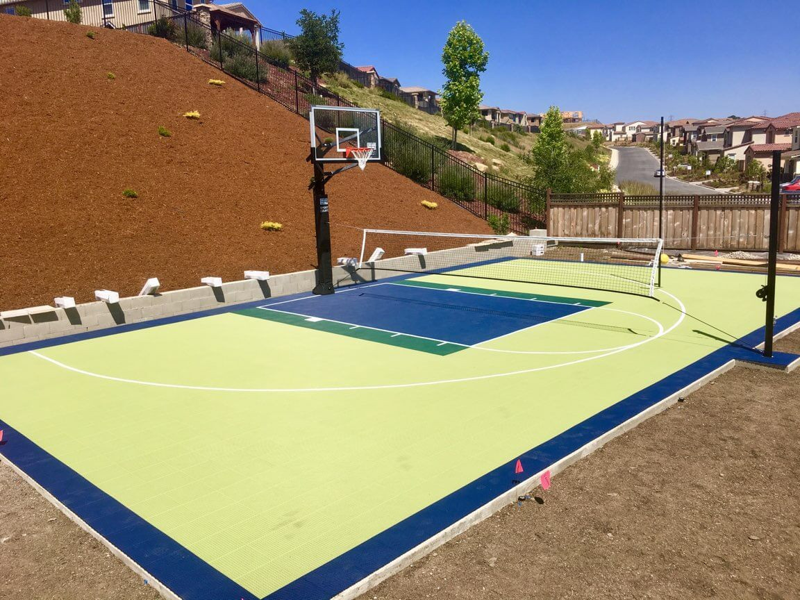 Backyard Half Court Basketball
 Backyard Basketball Courts Outdoor Residential