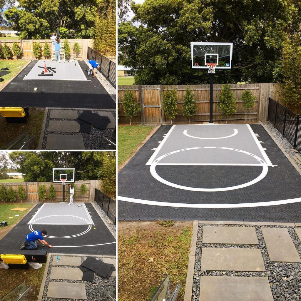 Backyard Half Court Basketball
 How Much Does a Backyard Basketball Court Cost MSF Sports
