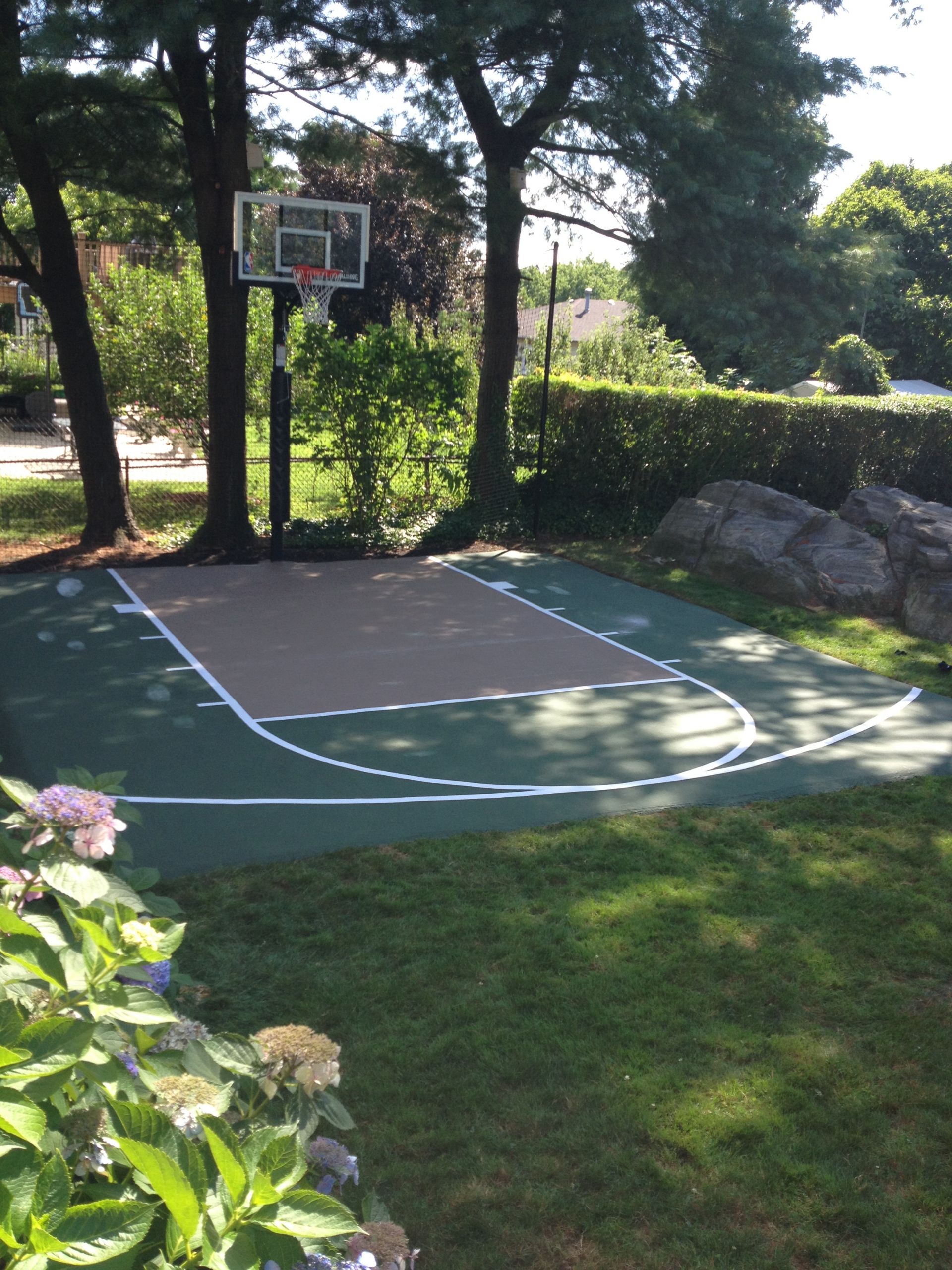 Backyard Half Court Basketball
 Basketball Court Dimensions