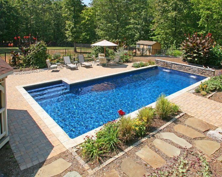 Backyard Inground Pool Ideas
 1644 best Awesome Inground Pool Designs images on