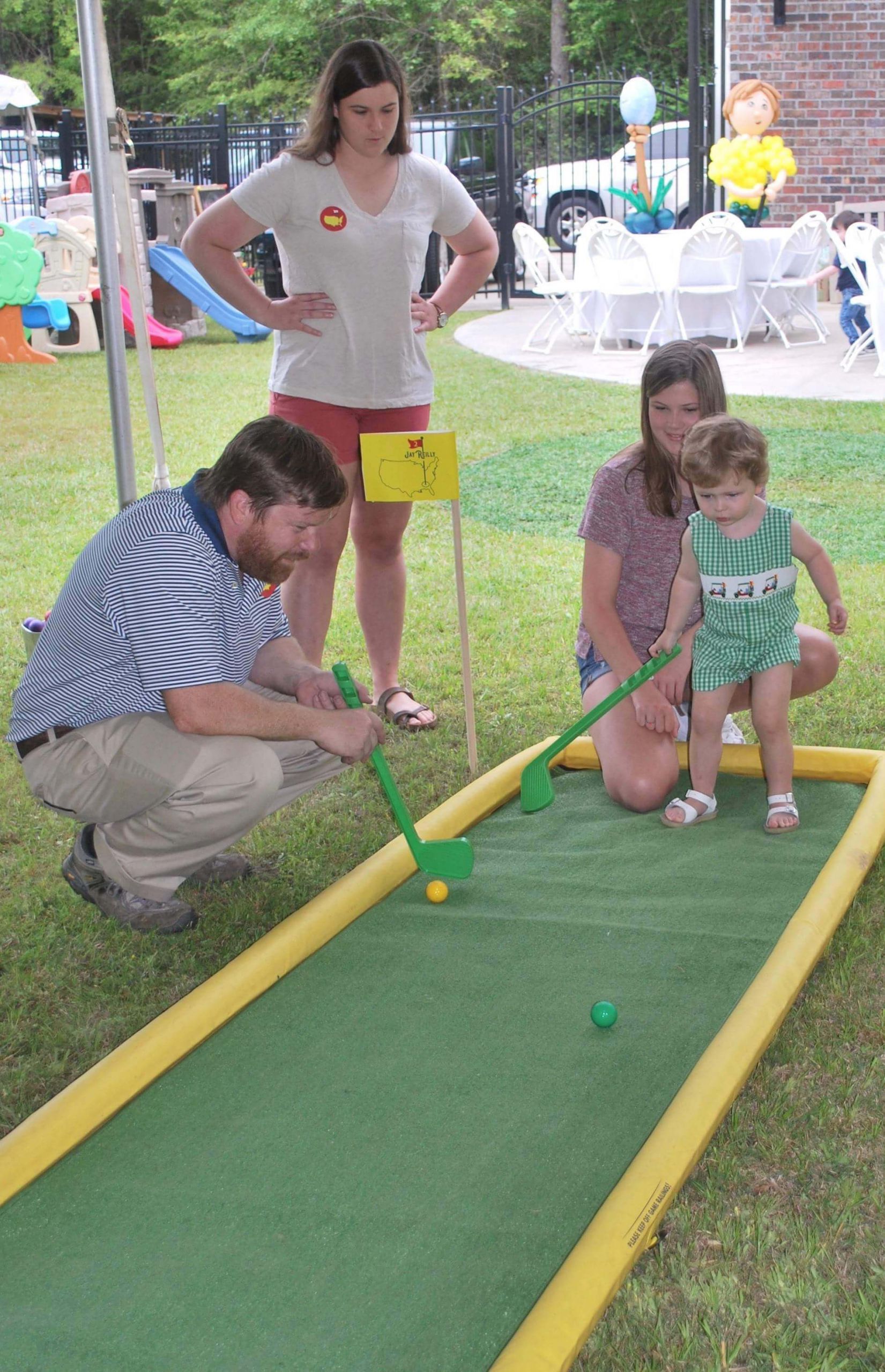 Backyard Miniature Golf
 Masters Themed Birthday Party