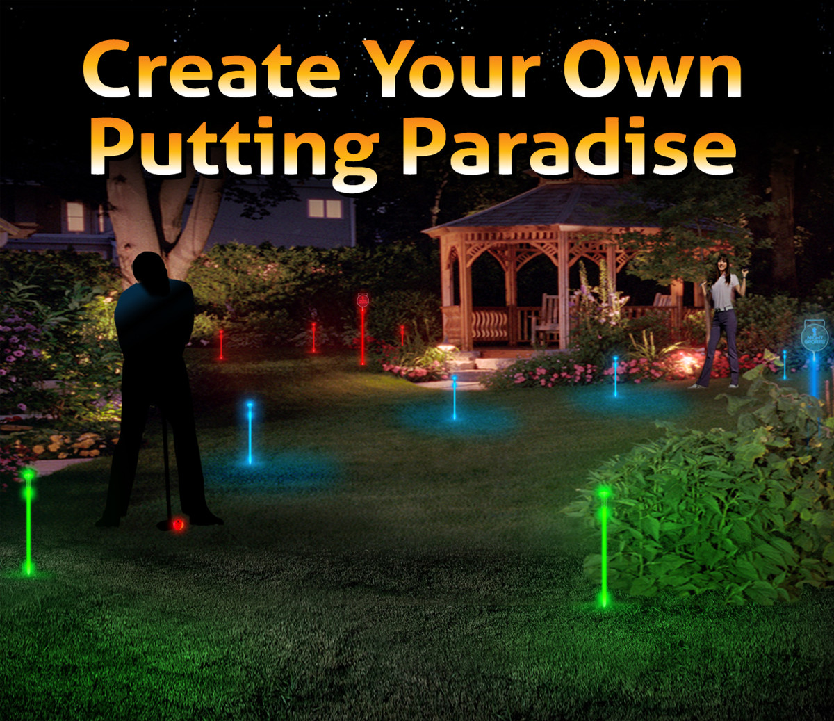 Backyard Miniature Golf Course Kits
 Miniature Golf and Putting Green LED Golf Assortment Kit