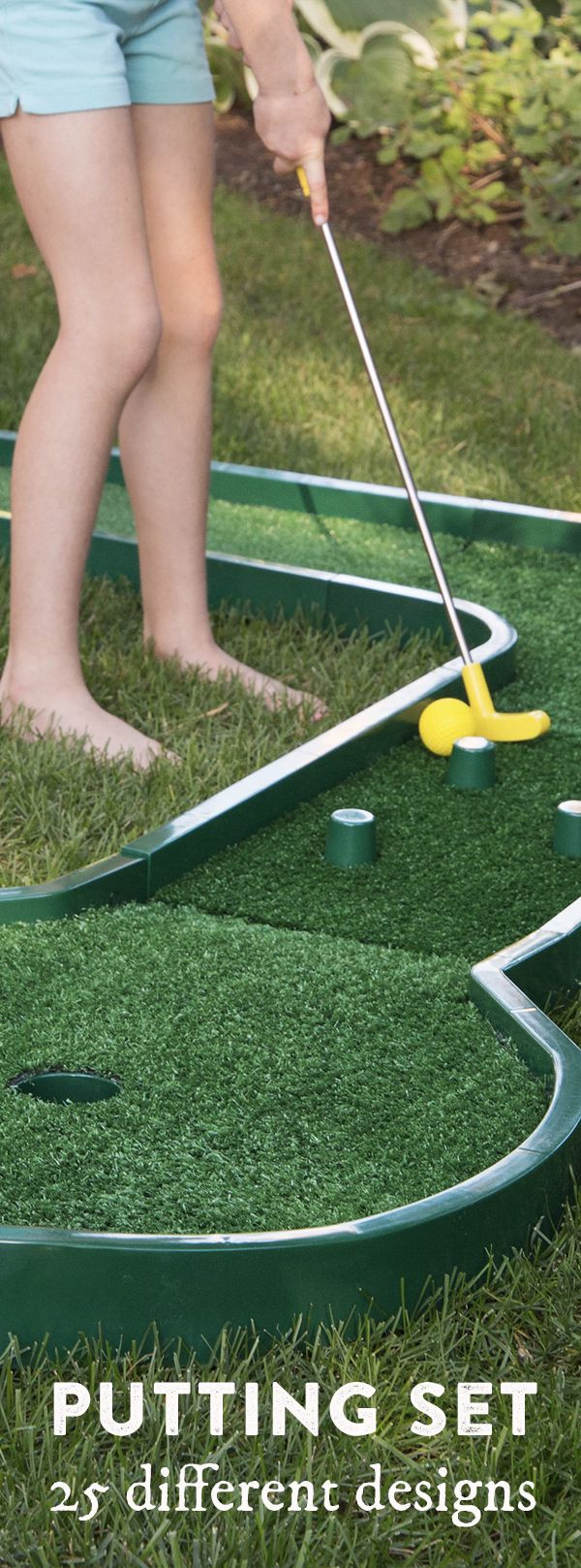 Backyard Miniature Golf
 Mini golf is as close as the next room—or the backyard